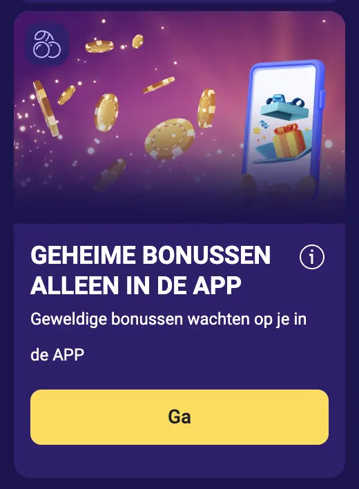 IgoBet Geheime bonussen alleen in de app