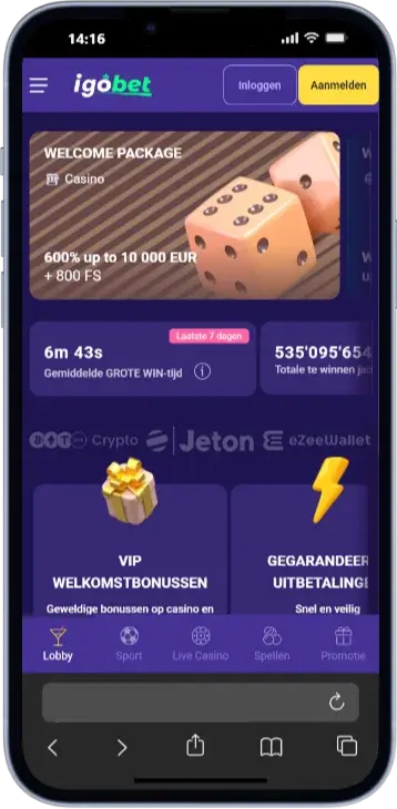IgoBet Casino app voor iPhone