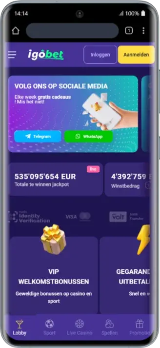 IgoBet-app voor Android