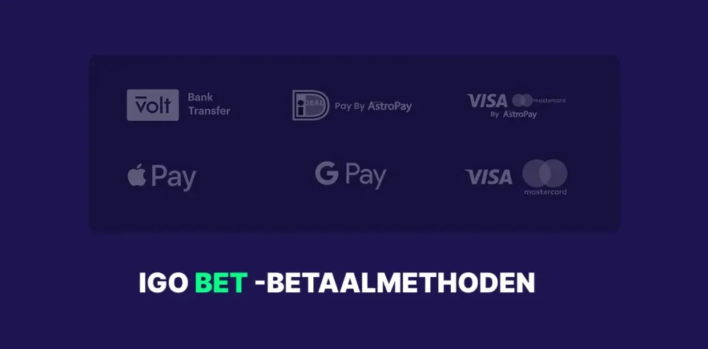 IgoBet Uitbetalingsmethoden